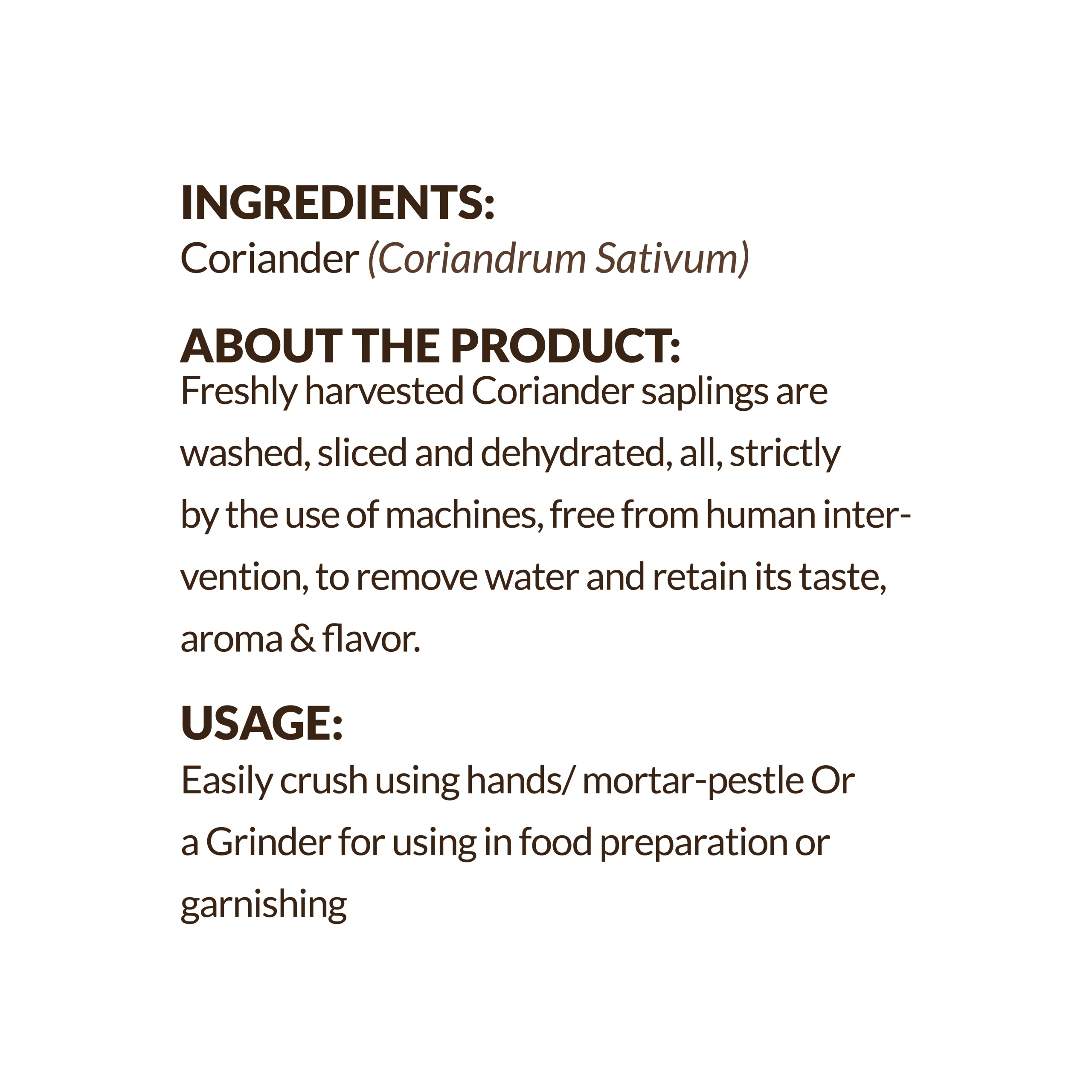 Dehydrated Coriander Leaves - Image 2