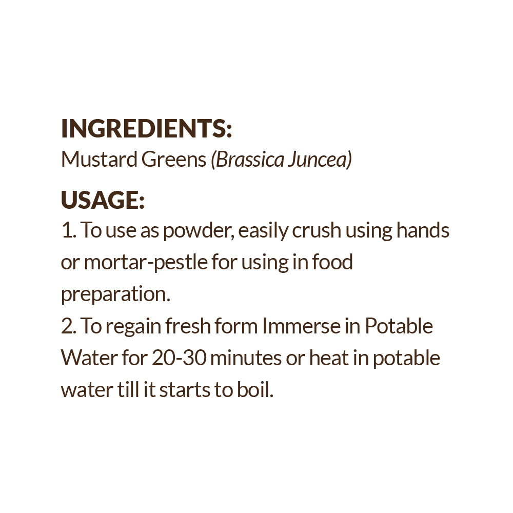 Dehydrated Mustard Greens Flakes - Image 3